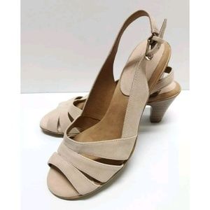 SOFTSPOTS Tan Leather Strappy Sandals 9.5M